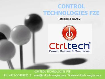 Ctrltech: Product Range.