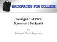 Swissgear SA1923 Scansmart Backpack PowerPoint PPT Presentation