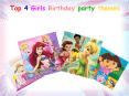 Top 4 Girls Birthday Party Themes PowerPoint PPT Presentation