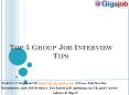 Top 5 Group Job Interview Tips PowerPoint PPT Presentation