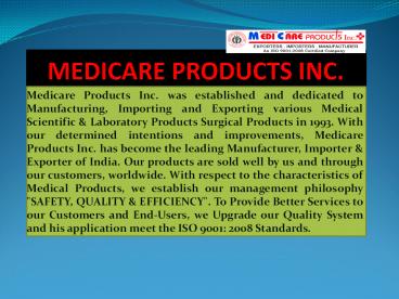 Surgical Rubber Goods Manufacturers