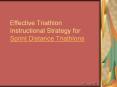 Effective Triathlon Instructional Strategy for Sprint Distance Triathlons PowerPoint PPT Presentation