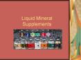 Liquid Mineral Supplements PowerPoint PPT Presentation