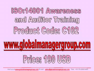 ISO 14001 Auditor Training