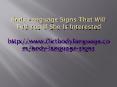 Body Language Signs PowerPoint PPT Presentation