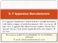 B. P Apparatus Manufacturers - Sphygmomanometer Manufacturers PowerPoint PPT Presentation