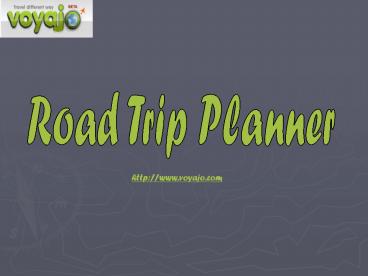 Plan a trip with voyajo.com