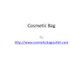 Cosmetic Bag PowerPoint PPT Presentation