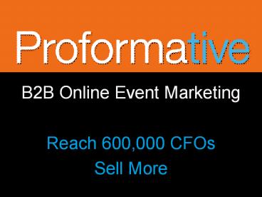 B2B online event Marketing