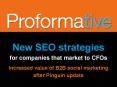 •	New SEO strategies for companies that market to CFOs Increased value of B2B social marketing  after Pinguin update PowerPoint PPT Presentation