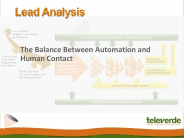 Lead Analysis:  The Balance Between Automation and Human Contact
