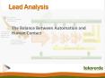 Lead Analysis:  The Balance Between Automation and Human Contact PowerPoint PPT Presentation