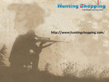 Hunting Shopping website presentation