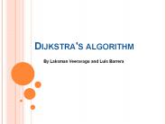 Dijkstra's algorithm