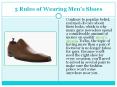 5 Rules of Wearing Men's Shoes | shoes PowerPoint PPT Presentation