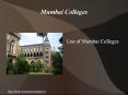 Mumbai Colleges PowerPoint PPT Presentation