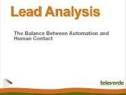 Lead Analysis: The Balance Between Automation and Human Contact