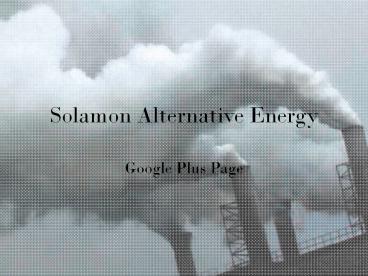 Solamon Alternative Energy - Google Plus