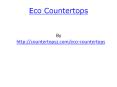 Eco Countertops PowerPoint PPT Presentation