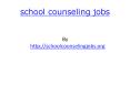 school counseling jobs PowerPoint PPT Presentation