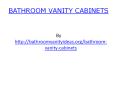 Bathroom Vanity Cabinets