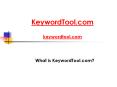 What is KeywordTool.com? PowerPoint PPT Presentation