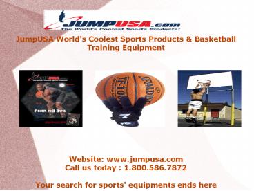 Basketball Equipment by JumpUSA