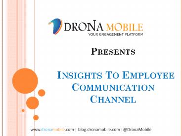 Insights To Employee Communication Channel