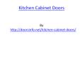 Kitchen Cabinet Doors