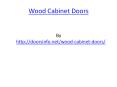Wood Cabinet Doors