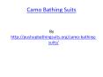 Camo Bathing Suits