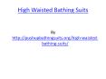 High Waisted Bathing Suits