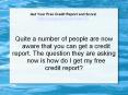 How do I get my Free Credit Report PowerPoint PPT Presentation