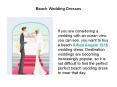 Beach Wedding Dresses