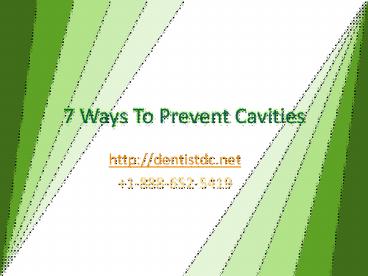 7 Ways To Prevent Cavities