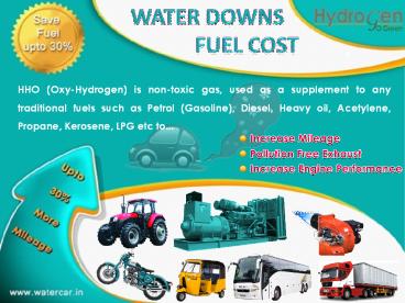 Oxy-Hydrogen Generator