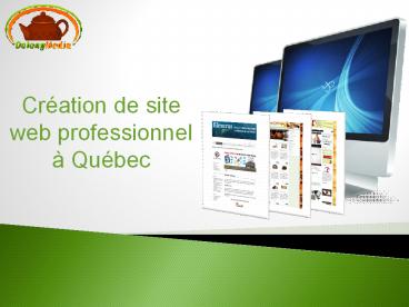 Création de site web professionnel à Québec