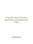 4 Surefire Ways To Learn Real Estate Investing From PWA PowerPoint PPT Presentation