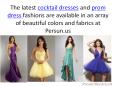 The latest cocktail dresses and prom dress fashions at Persun.us PowerPoint PPT Presentation