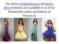 The latest cocktail dresses and prom dress fashions at Persun.us PowerPoint PPT Presentation