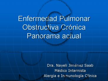 Enfermedad Pulmonar Obstructiva Cr