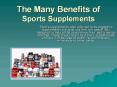 The Best, Most Affordable Sports Supplements PowerPoint PPT Presentation