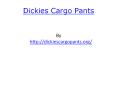 Dickies Cargo Pants