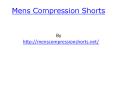 Mens Compression Shorts