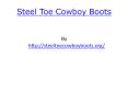 Steel Toe Cowboy Boots
