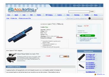 Accu Voor Acer Aspire 5741