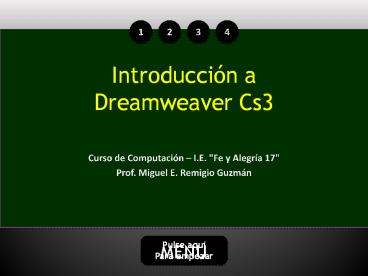 Dreamweaver Primeros pasos