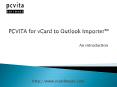 vCard to Outlook Importer
