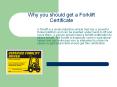 All About Forklift Driver Training and Courses PowerPoint PPT Presentation