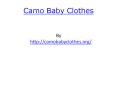 Camo Baby Clothes